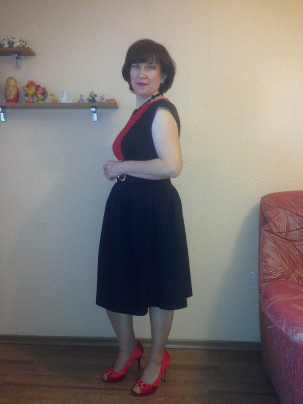 Черно-красный комплект. Платье от Olga_kz