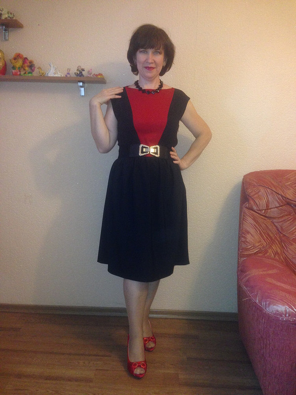 Черно-красный комплект. Платье от Olga_kz