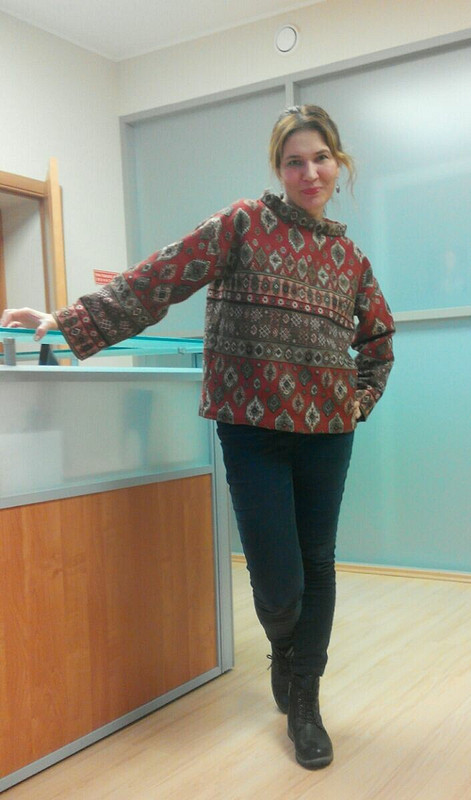Пуловер из гобелена «ковровой» расцветки от Tatyana_74