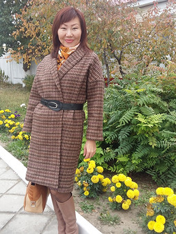 Осеннее пальто в пижамном стиле