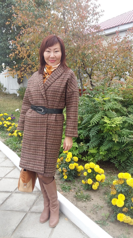 Осеннее пальто в пижамном стиле от Madebykate