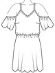Платье с ажурными фестонами №2 C — выкройка из Burda. Шить легко и быстро 1/2017
