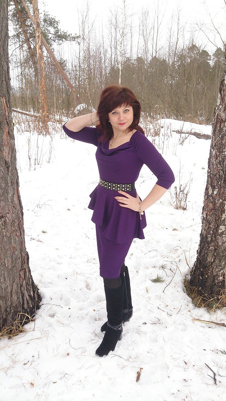 Платье цвета «баклажан» от MarKo