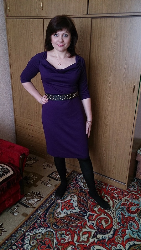 Платье цвета «баклажан» от MarKo