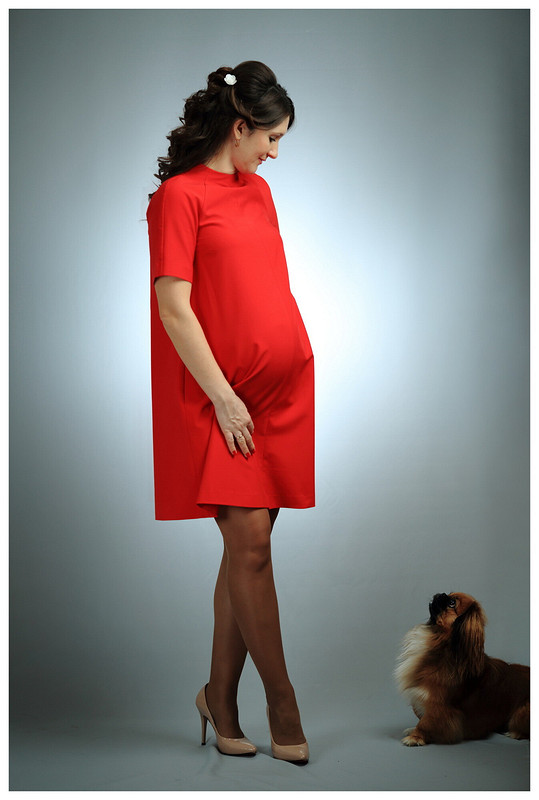 Выкройка Burda 6956 Одежда для беременных: платье, туника
