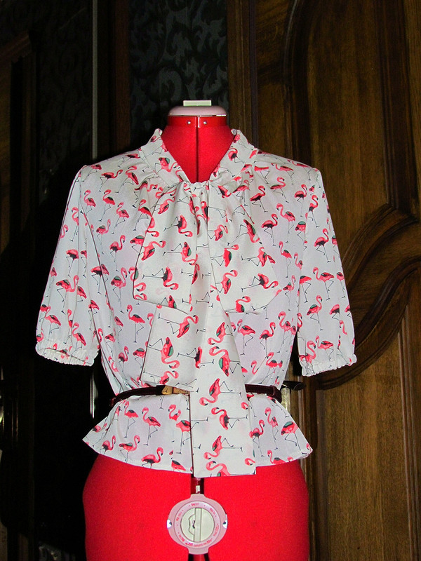 Блузка с фламинго от marina_mandarina