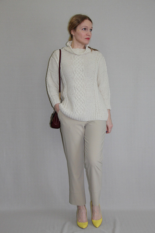 Свитер от Vogue Knitting и брюки- дудочки от Elena Leo