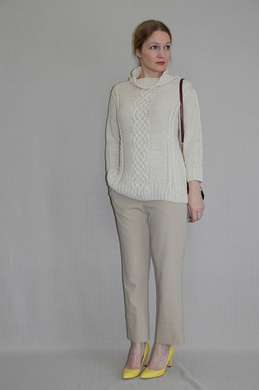 Свитер от Vogue Knitting и брюки- дудочки от Elena Leo