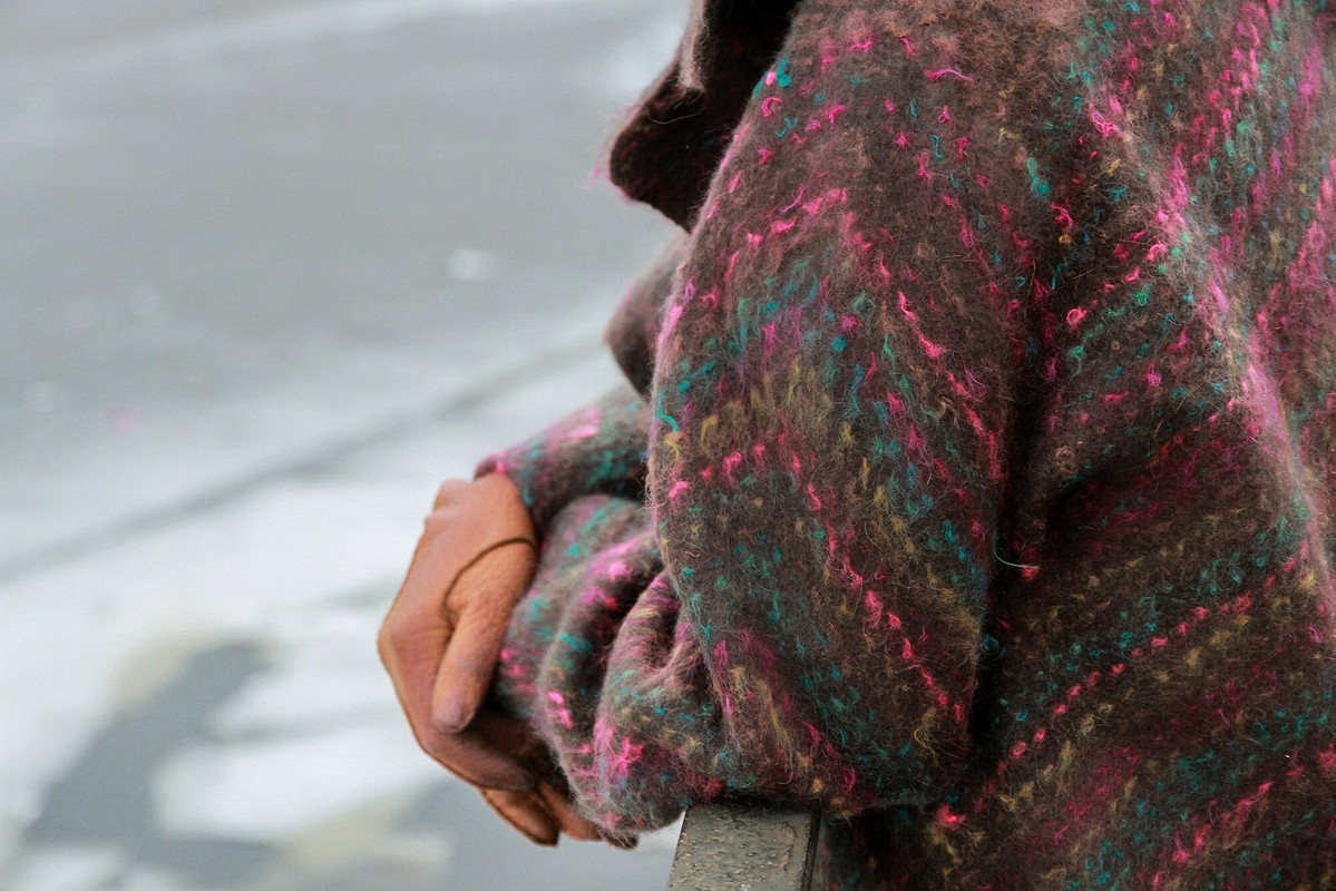 Валяное пальто с кашемиром и мохером от Julia_Kozyreva
