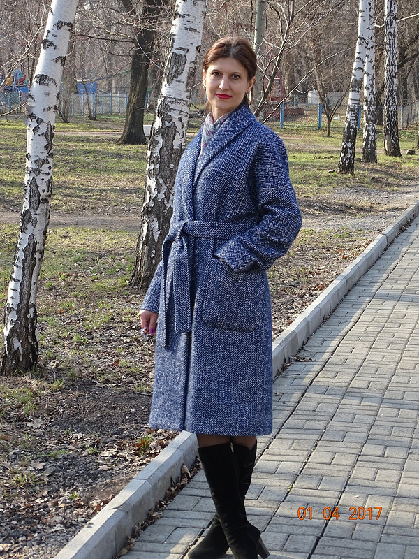 Мое пальто-халат или весна в синем) от Мелания
