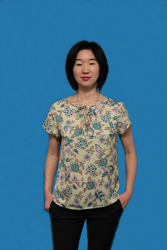 Блуза с вырезом капелька от natashakiry