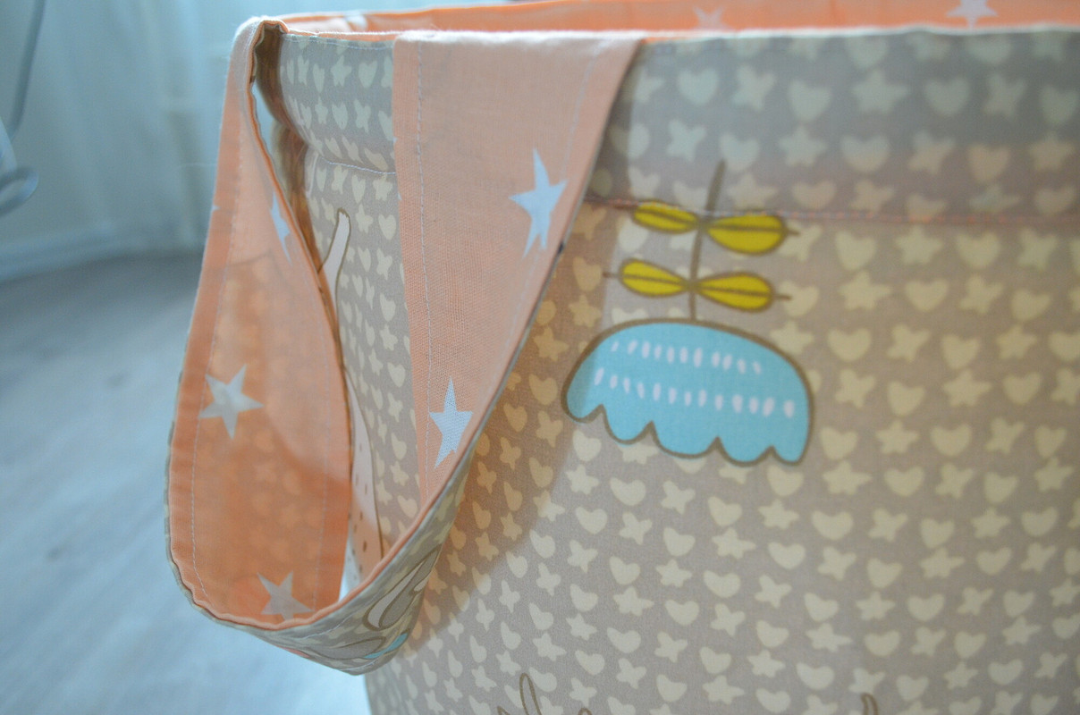 Текстильная корзина для игрушек от Nadejda_Shahynova