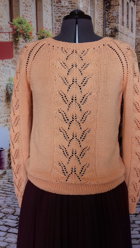 Пуловер «Ажурные листья» от Yuliua77