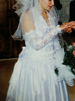 25 лет с Бурда!!! Свадебное платье из спец выпуска Свадебная мода примерно 1994 года