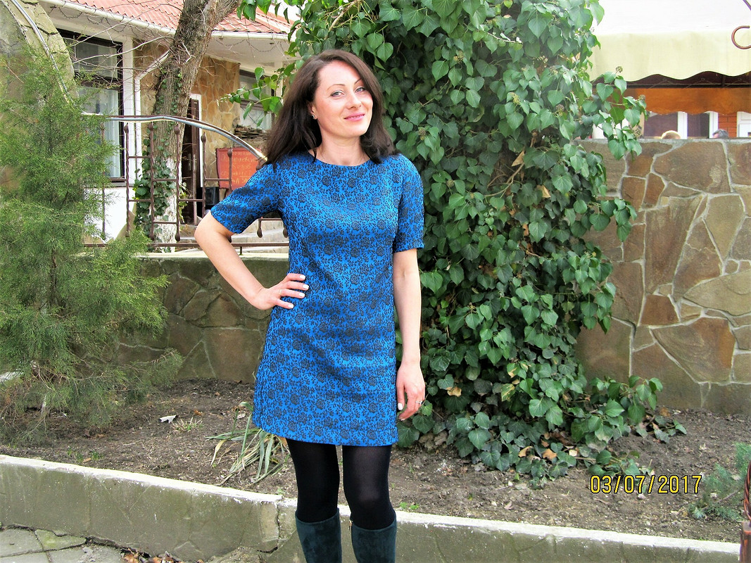Синее платье от kalesia