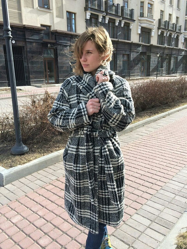 Классное пальто-халат на весну от Palenete