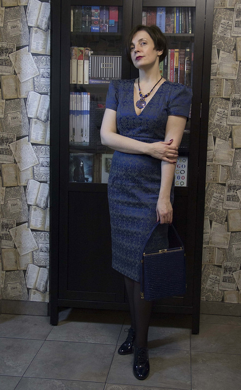 Платье в стиле 40-х годов от Elena_Evseeva