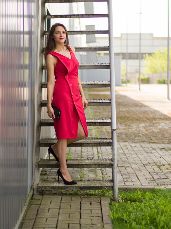 Красное платье от Perminova Ksunya