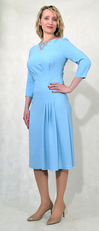 Голубое платье от Lydmila_Karelina