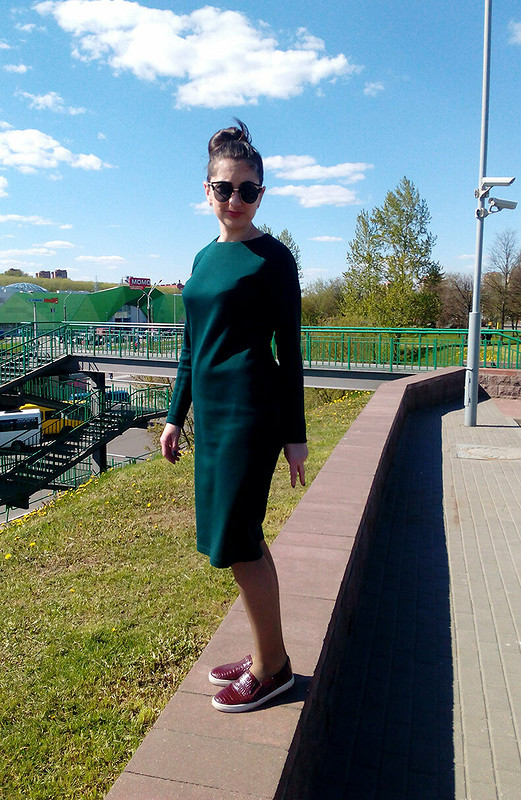 Зеленое платье от Jylka