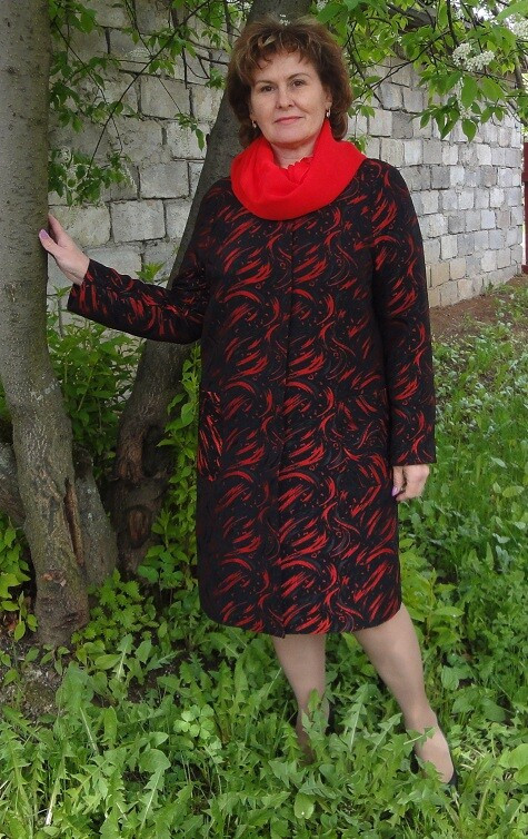 Черно-красное пальто от Uralochka