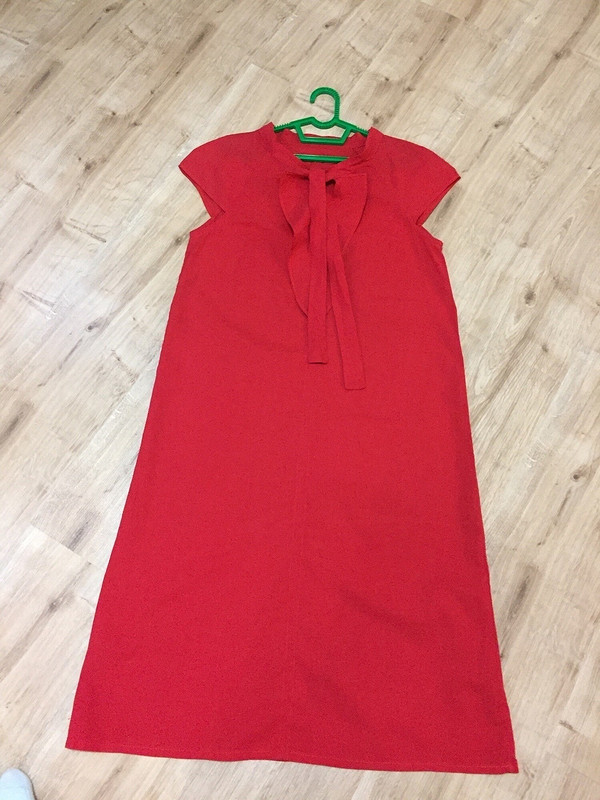 Красное хлопковое платье от MariyaPolyakova