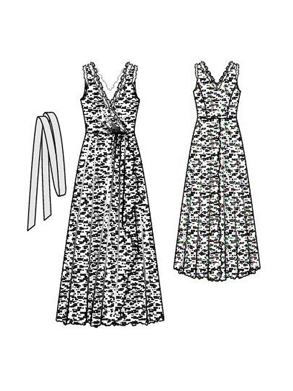 Платье с двойным запахом, модель 190 из Burda 7/2012 от Юлия Деканова - редактор сайта