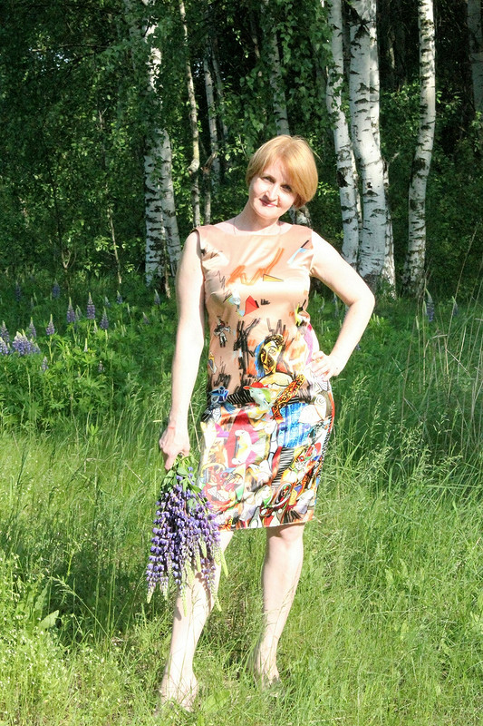 Платье «Импрессионизм в рязанской глубинке» от Беляева Елена