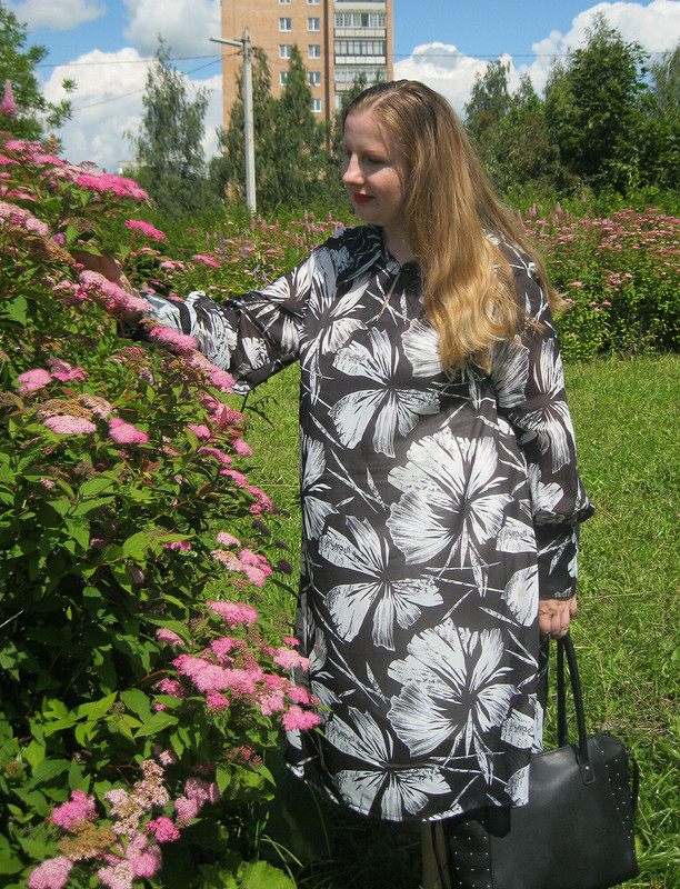 Платье-рубашка из ретро-ткани от Onega