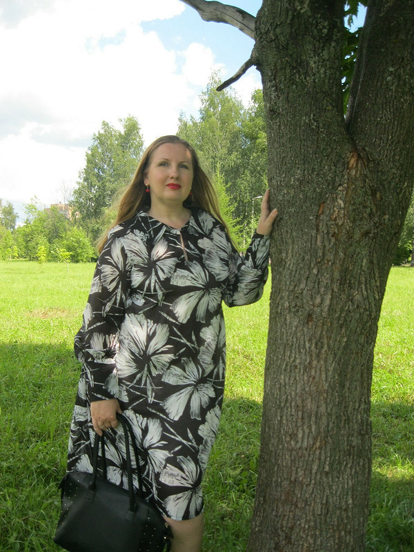 Платье-рубашка из ретро-ткани от Onega