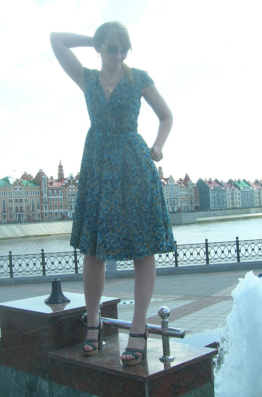 Платье с бантовыми складками от Светлана Полушина