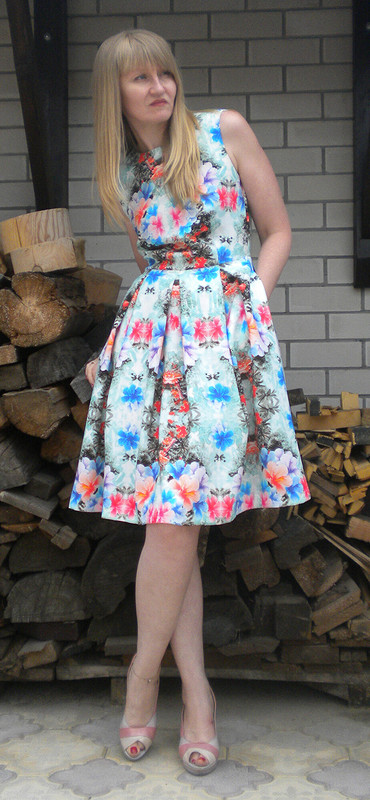 Платье с бантовыми складками 2 от Светлана Полушина