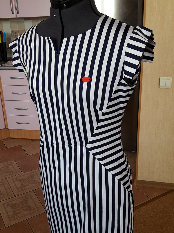 Платье в полосочку 6916 от Yulechkin