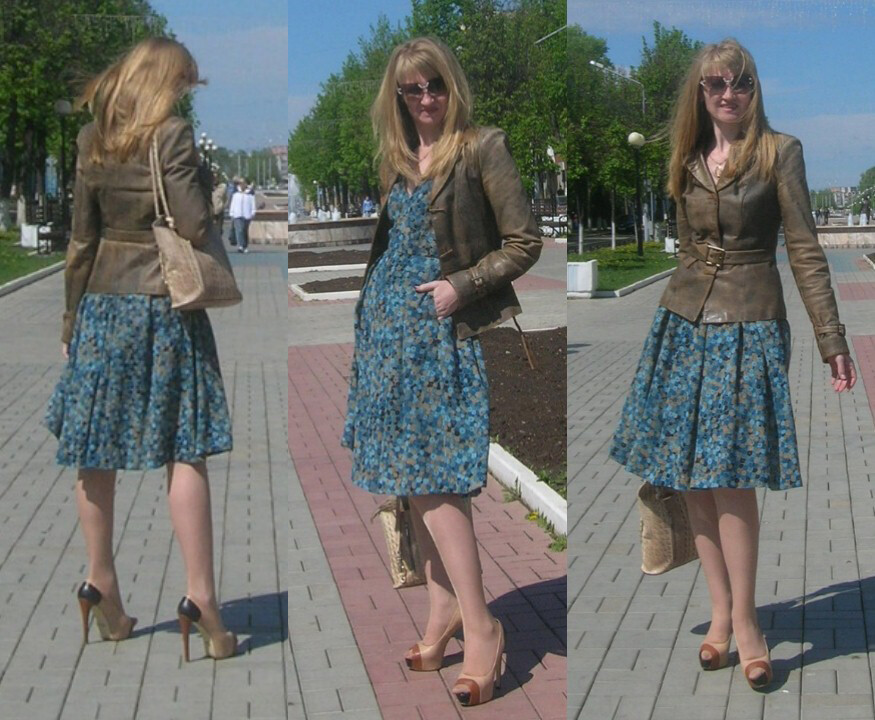 Платье с бантовыми складками от Светлана Полушина