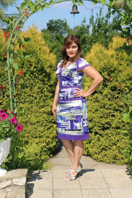 Платье с лавандовой отделкой от OlgaDarling