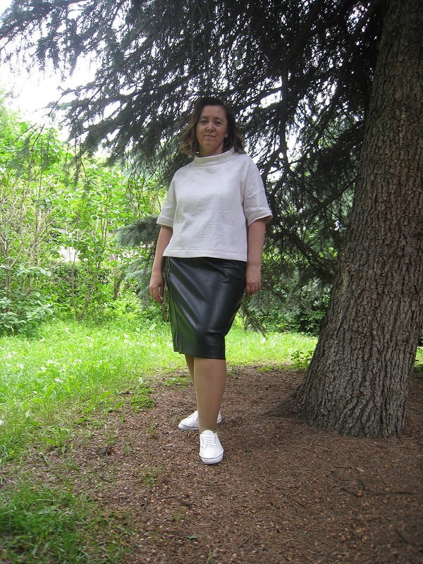 Кожанная юбка от EkaterinaZadorina