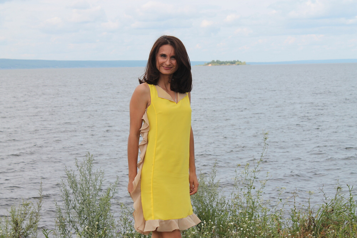 Желтое платье на свадьбу! от Amari