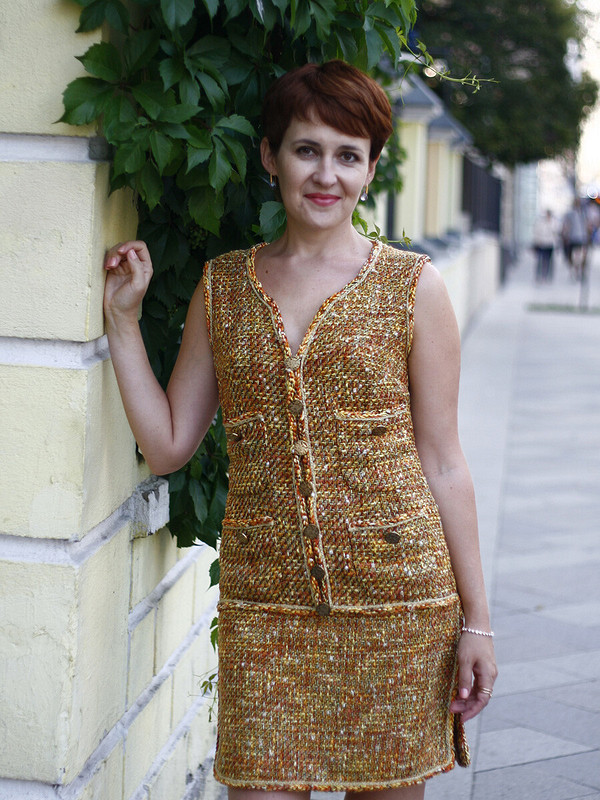 Платье «Реплика Chanel» по выкройке 118 из Burda 2/2013 от Юлия Деканова - редактор сайта