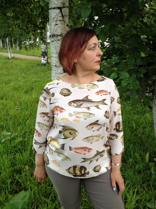 Блуза «Рыба моей мечты» от Марина Т