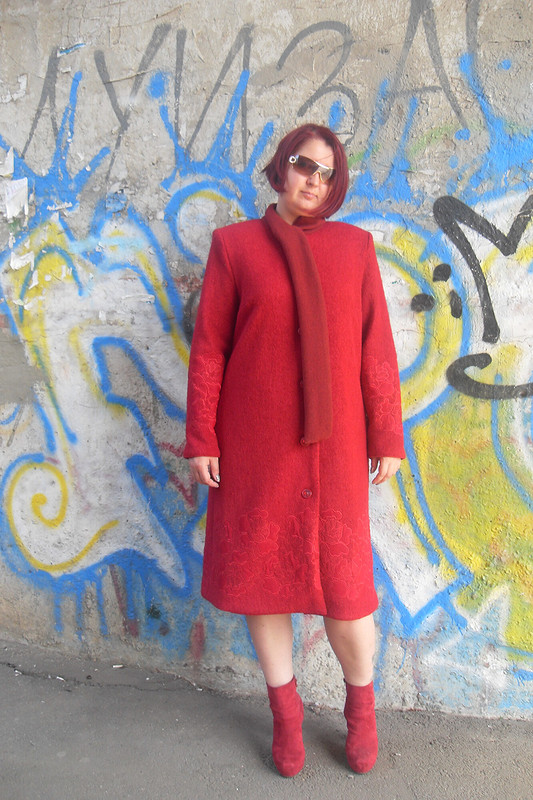 Красное пальто от marsellin