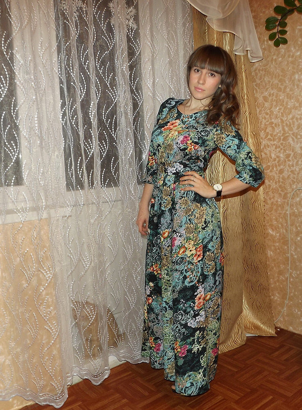 Платья в пол: однотонное и цыганской расцветки от Alesya K