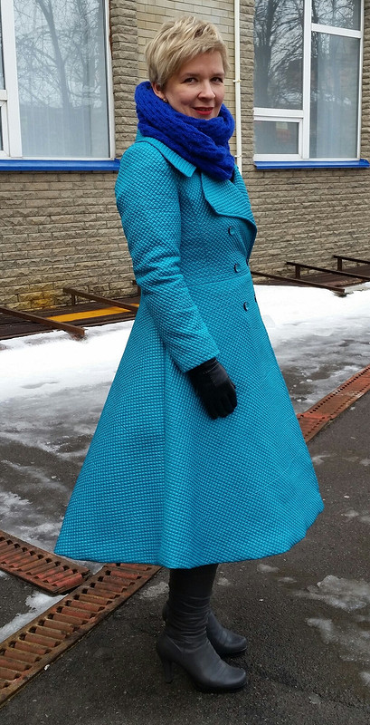 Бирюзовое пальто от marinakurochka