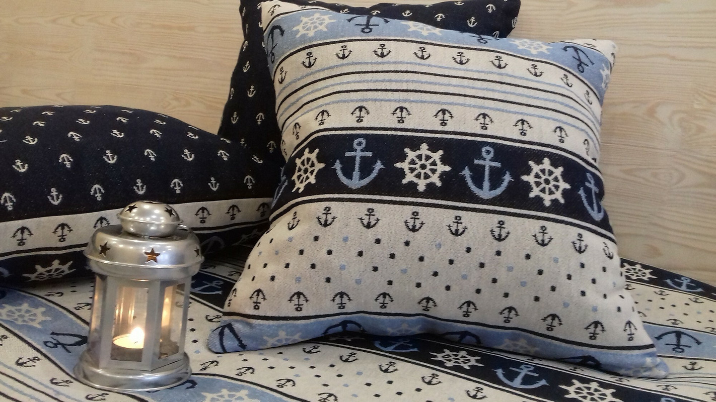 Идеи декора в морском стиле: подушка от TAMARA-TOMA