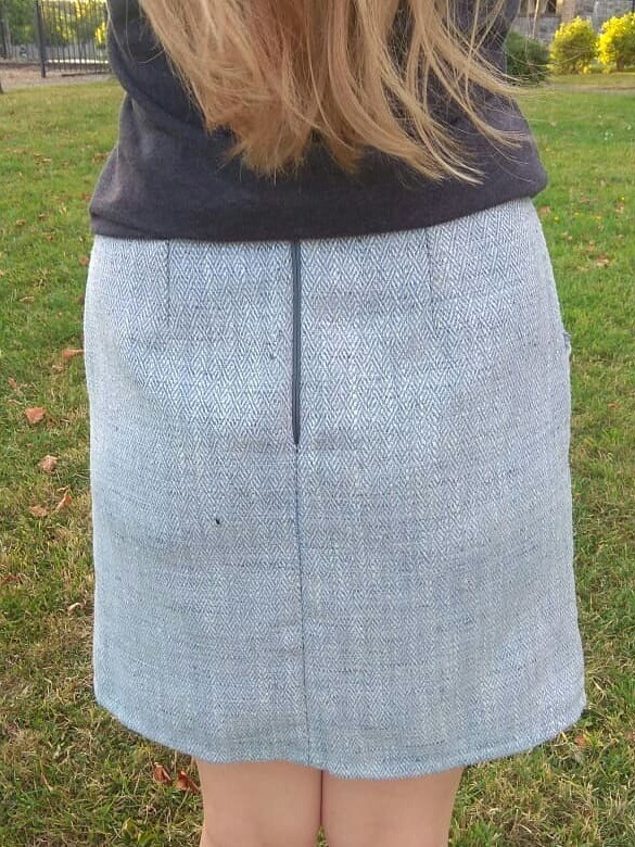 Голубая юбка с карманами от Daria26