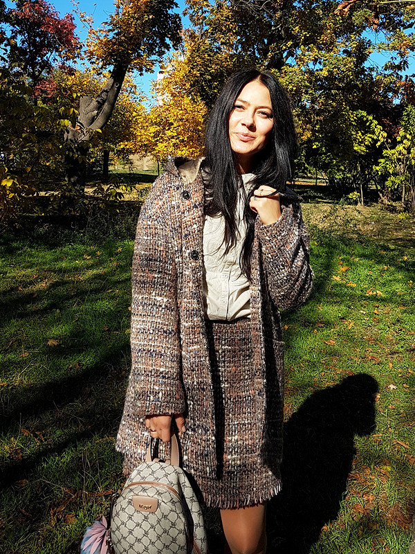 Пальто и юбка «Экскурсия в осень» от Fibber