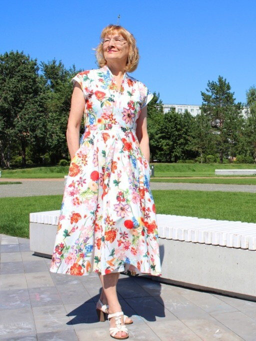 Платье миди для мамы от Sveta Sews