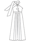 Макси-платье с летящей юбкой
