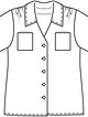 Блузка прямого кроя №412