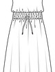 Платье с тонкими бретелями №426 В — выкройка из Burda. Мода для полных 1/2016