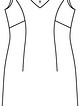 Платье-футляр №401 — выкройка из Burda. Мода для полных 1/2016